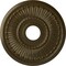 Ekena Millwork Melonie Ceiling Medallion (Fits Canopies up to 6 3/8"), Hand-Painted Brass, 16"OD x 3 5/8"ID x 3/4"P CM16MLBRS - alternate 1